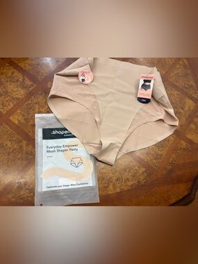 Shapermint Everyday Empower Mesh Shaper Panty - Beige